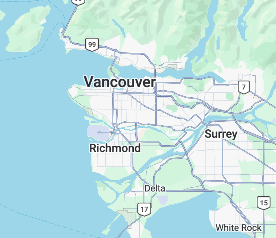 Vancouver, BC Map
